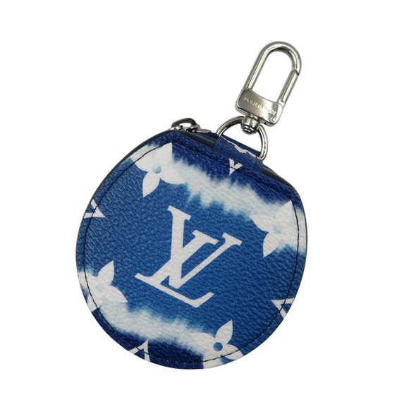 LOUIS VUITTON White Monogram Leather Bag Charm - Picture 2 of 7